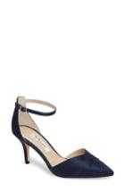 Women's Nina Teriann Ankle Strap Pump .5 M - Blue