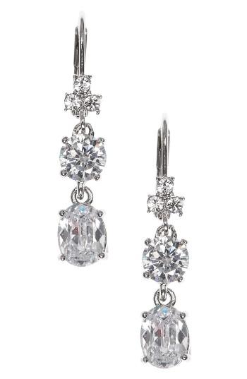 Women's Marchesa Small Double Drop Earrings