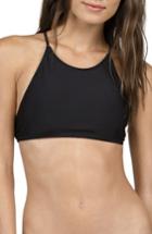 Women's Volcom Crop Bikini Top - Black