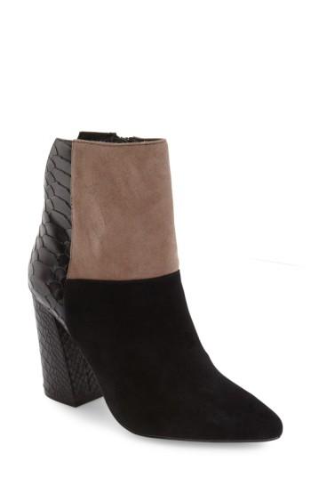 Women's Kristin Cavallari 'santorini' Colorblock Bootie M - Black