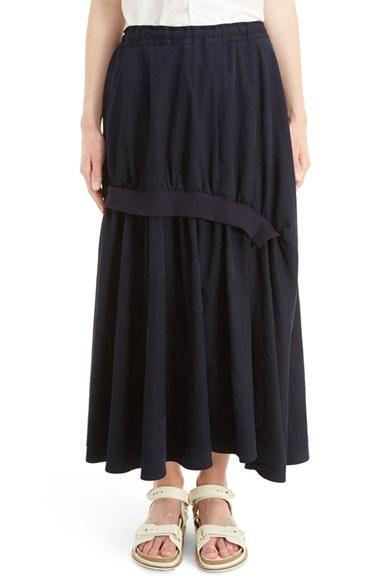 Women's Y's By Yohji Yamamoto A-rib Gathered Skirt