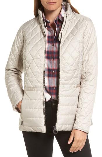 Women's Barbour Water Resistant Quilted Jacket Us / 18 Uk - Grey