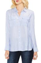 Women's Two By Vince Camuto Roll Tab Two-pocket Shirt - Blue