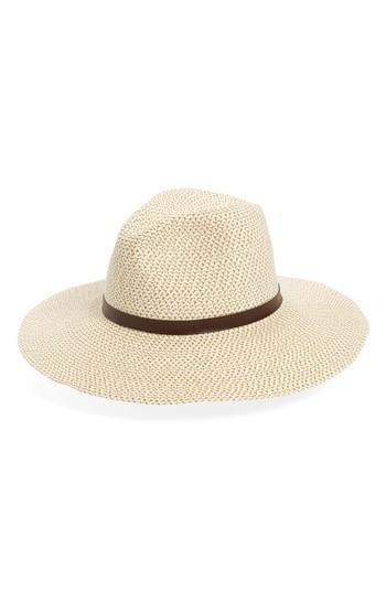 Women's Sole Society Band Straw Hat - Ivory