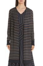 Women's Lafayette 148 New York Long Stripe Cardigan