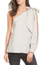 Women's Bp. Split Sleeve One-shoulder Top, Size - Ivory