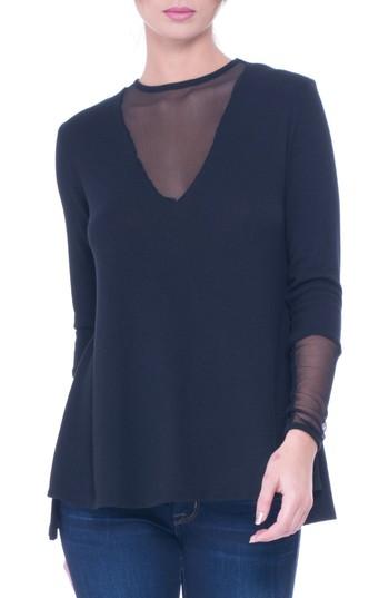 Women's Olian Kassie Mesh Trim Maternity Sweater