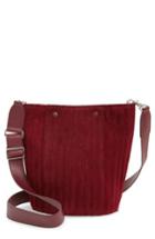 Steven Alan Rhys Quilted Suede Bucket Bag - Red