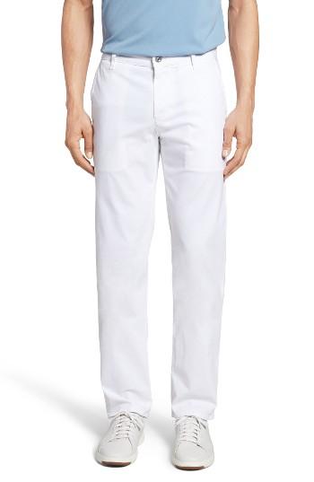 Men's Ag Slim Fit Khaki Chinos - White