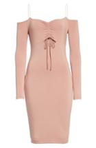 Women's T By Alexander Wang Stretch Jersey Off The Shoulder Dress