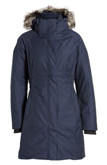 Women's The North Face Arctic Ii Waterproof 550-fill-power Down Parka With Faux Fur Trim