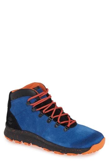 Men's Timberland World Hiker Waterproof Boot M - Blue