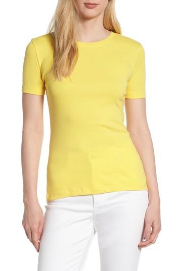 Women's 1901 Crewneck Cotton Blend Top - Yellow