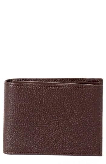 Men's Boconi Garth Leather Wallet - Brown