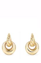 Women's David Yurman Pure Form Drop Earrings In 18k Yellow Gold