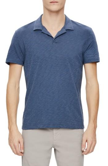 Men's Theory Willem Nebulous Slub Polo, Size - Blue