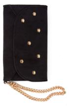 Women's Sonix Cosmic Stud Iphone X Velvet Wristlet - Black