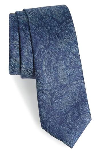 Men's Calibrate Alexander Paisley Silk Tie, Size - Green