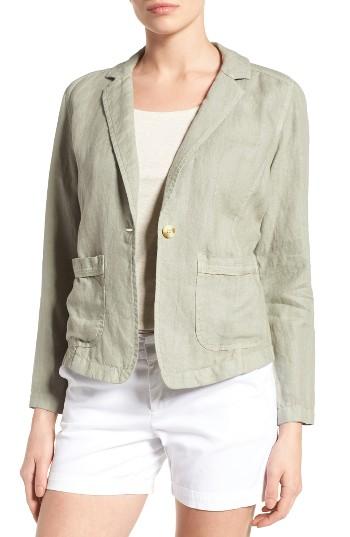 Women's Caslon Linen One-button Blazer