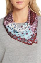 Women's Treasure & Bond Print Silk Neckerchief, Size - Purple