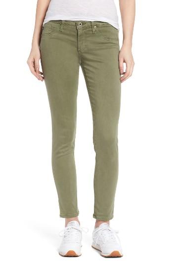 Women's Ag The Legging Ankle Jeans - Green