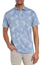 Men's Devereux Maya Palm Print Polo - Blue