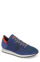 Men's Philippe Model Tropez Low Top Sneaker Us / 44eu - Blue