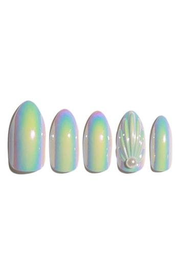 Static Nails Mermaids Are Real Holographic Pop-on Reusable Manicure Set - Mermaids Are Real