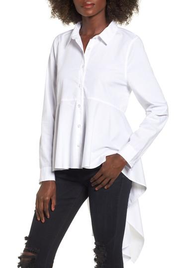 Women's Bp. High/low Tunic Shirt - White