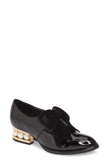 Women's Jeffrey Campbell Cordene Statement Heel Mary Jane .5 M - Black