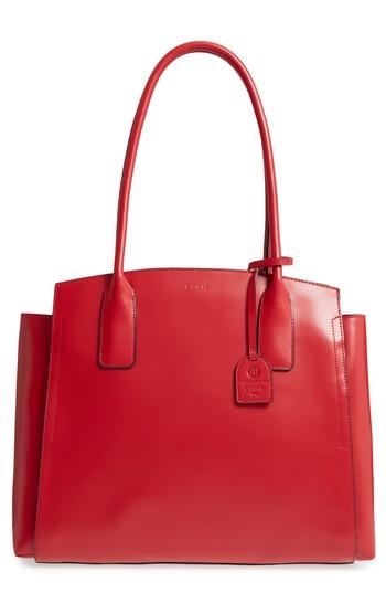 Lodis Audrey Under Lock & Key - Zola Rfid Leather Tote - Red