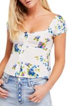Women's Free People Close To You Floral Blouse - Ivory