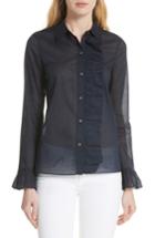 Women's Tory Burch Anna Ruffled Top - Blue