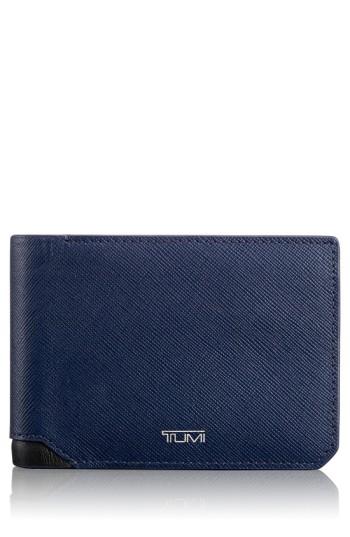 Men's Tumi 'mason' Bifold Leather Wallet - Blue
