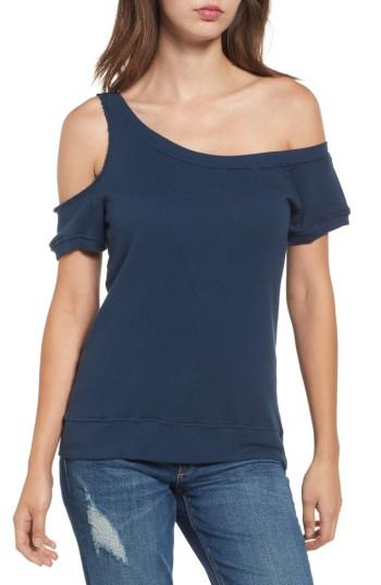 Women's Pam & Gela Cold Shoulder Sweatshirt - Blue