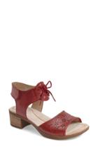 Women's Dansko 'liz' Lace-up Block Heel Sandal