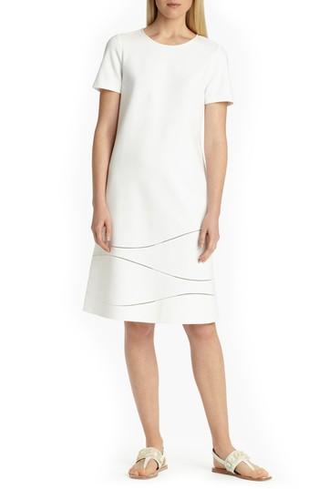 Women's Lafayette 148 New York Jasmin A-line Dress, Size - White