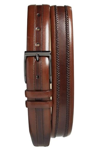 Men's Mezlan 'diver' Leather Belt