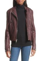Women's Rag & Bone Lyon Leather Jacket - Purple