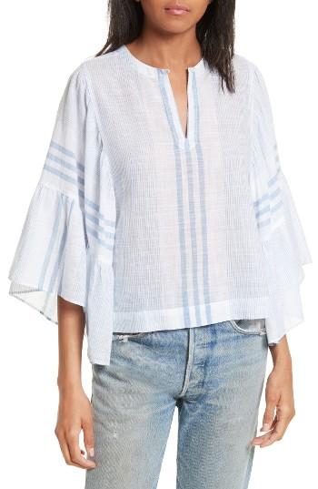 Women's La Vie Rebecca Taylor Bell Sleeve Stripe Top
