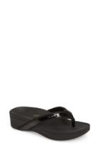 Women's Vionic High Tide Wedge Flip Flop M - Black