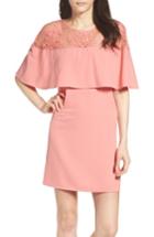 Women's Bb Dakota Lace Capelet Dress - Red