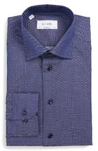Men's Eton Contemporary Fit Dot Dress Shirt .5 - Blue