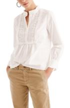 Women's J.crew Lace Bib Popover Shirt
