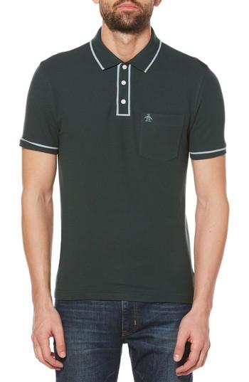 Men's Original Penguin Earl Pique Polo - Green