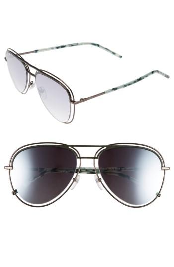 Women's Marc Jacobs 54mm Aviator Sunglasses - Dark Ruthenium