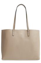 Oad New York Carryall Pebbled Leather Tote - Metallic