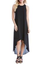 Women's Karen Kane High/low Crepe Dress - Black