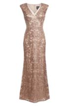 Women's Adrianna Papell Sequin Embroidered Gown - Pink