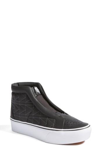 Women's Vans X Karl Lagerfeld Sk8-hi Leather Sneaker M - Black